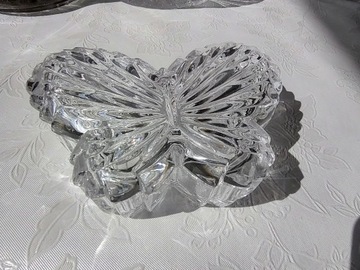 Szkatułka Motyl Unikat Oryginalny Kryształ Szlif