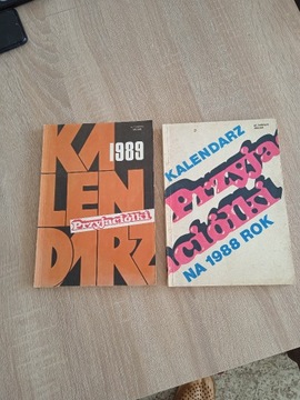 Kalendarz ,,Przyjaciółki " 1988 + 1989  rok