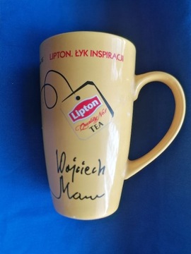 Kubek herbata Lipton Wojciech Mann.Garnuszek duży 0,5l