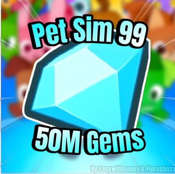 Pet Simulator 99 50M gems Roblox Ps99 50M gemów