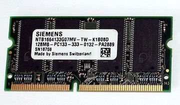 Pamięć laptopowa Siemens 128MB SDR PC133