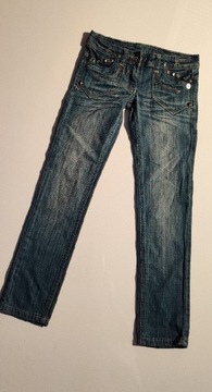 Spodnie jeansowe jasne. 140cm