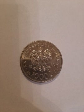 Sprzedam monetę polską 10 000 zł. Z roku 1990
