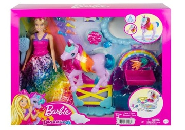 Barbie dreamtopia Księżniczka i jednorożec GTG01