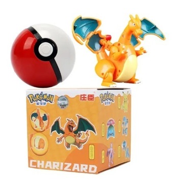 Pokeball Charizard + Składana Figurka Pokemon 3D