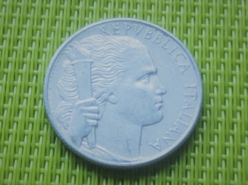 WŁOCHY 1949 - 5 Lire Lirów Y2