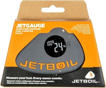 Cyfrowy miernik paliwa Jetboil JetGauge do kanistrów z paliwem