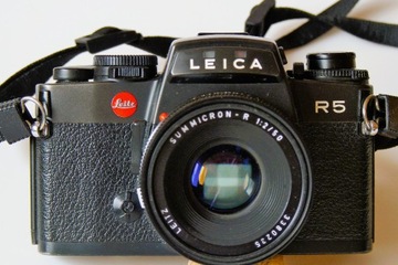 Leica R5, Summicron 2/50. Stan idealny.