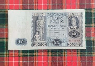 Banknot 20zł 1936r. Seria CV