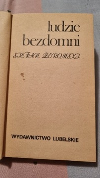 Ludzie Bezdomni Stare Wydanie - 1987r