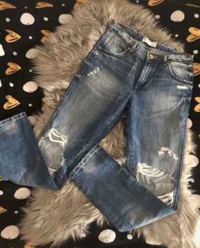 Spodnie damskie jeansowe Zara rozmiar S
