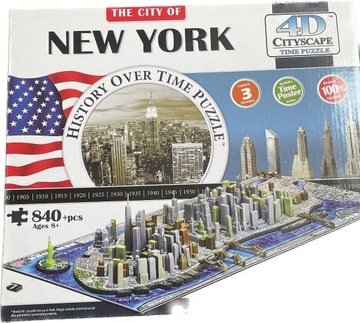 Puzzle 3D 4D New York w dwóch odsłonach