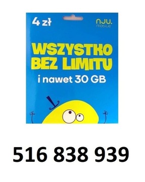 516 838 939 NJU ŁATWY ZŁOTY NUMER STARTER 