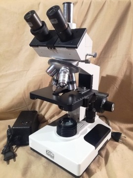 Mikroskop biologiczny Trinokular A.Kruss MBL-2100 Foto pzo Biolar studar