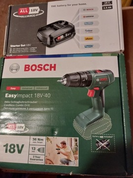 Wiertarko-wkrętarka akumul. EasyDrill 18V-40 BOSCH