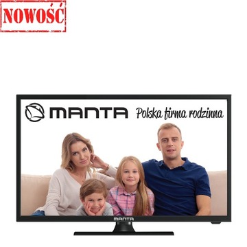 Nowy TV LED 19' MANTA Sterowany bez Pilota Z Karny