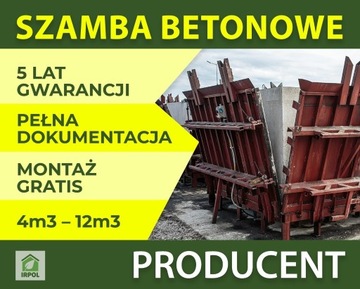 SZAMBO BETONOWE 10M3 Zbiornik na szambo deszczówkę