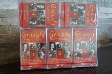 Kasety AUDIO " Gwiazdy Które nie gasną " 5 sztuk