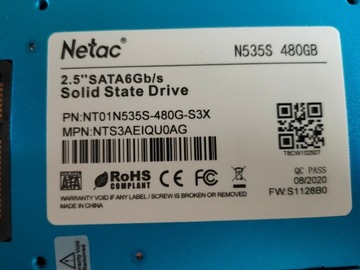 Dysk Netac 480GB ssd 