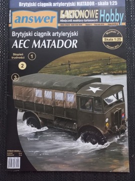 Karton. Hobby 2013\1 ciągnik artyler. AEC Matador