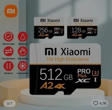 Karta pamięci Xiaomi Pro MicroSD+adapter 512GB 