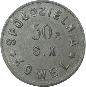 50 groszy Spoldzielnia 50 s.k Kowel