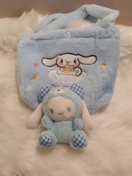 Cinnamoroll pluszak maskotka i torebka zestaw 