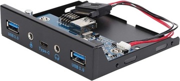 Przedni  trwały panel audio  USB 3.1