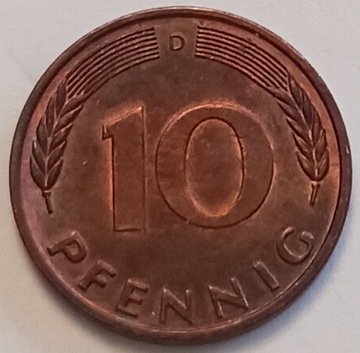 Niemcy 10 pfennig 1983 r."D"