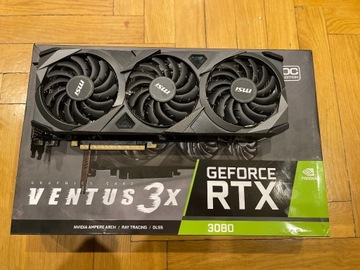 Karta graficzna RTX3080 OC Ventus 3x MSI 10GB