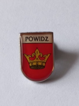 Herb gmina Powidz przypinka pin odznaka wpinka