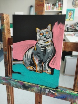 Malarstwo współczesne, Kot z turkusowym nosem 