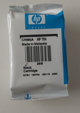 TUSZ ORYGINALNY HP 704 BLACK