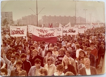 Solidarność 1987 Gdańsk manifestacje wizyta JP II 