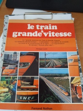 Pociąg TGV książka - język francuski!