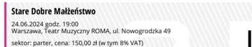 Stare Dobre Małżeństwo - Warszawa 24.06 - 2 bilety