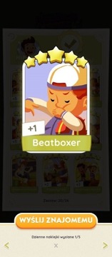 Monopoly GO Naklejka "Beatboxer" set 20