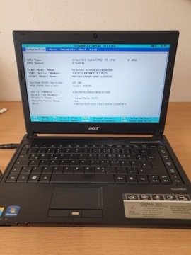 Acer TravelMate 8372 series intel core i5