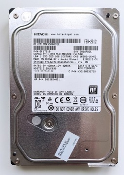 Dysk Twardy HDD Hitachi HDS721010DLE630 1TB SATA
