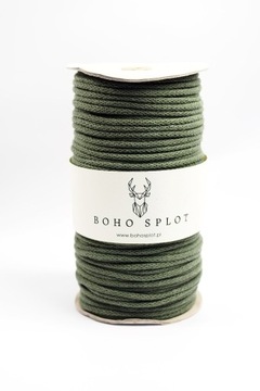 Sznurek pleciony 5MM BOHO SPLOT - KHAKI