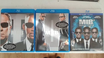 Kolekcja 3 x Men in Black Faceci w Czerni Blu-Ray.