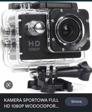 Kamera sportowa full HD 1080 