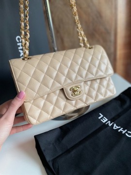 Torebka Chanel Flap Bag skóra Caviar 25.5 cm TOP