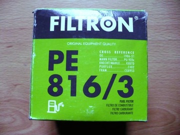 Filtron PE 816/3 Filtr paliwa Wysyłka