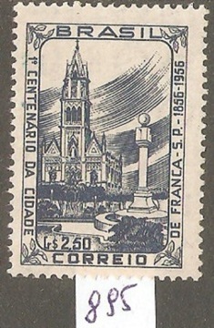 Kościół. 100 lecie miasta Franca Mi-896. Brazylia