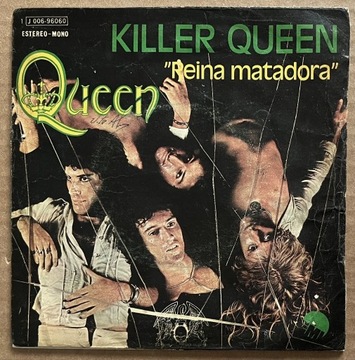 Queen Killer Queen SP 7" Hiszpania VG+/G+