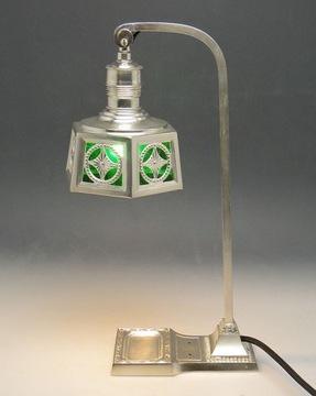 CT1 Lampa latarnia w stylu secesyjnym z witrażami