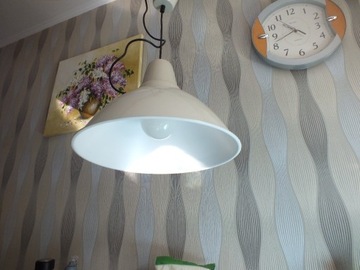 IKEA lampa wisząca SKURUP Ø38cm metal, żarówka LED