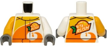 Lego 973pb3407c01 Tors Vita Rush Pomarańcz Biały