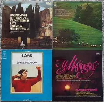 Elgar Rachamninov Mussorgsky 5 LP